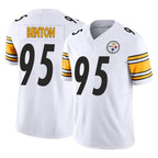 BIPIHUC P.Steelers #95 Keeanu Benton Player White Limited Vapor F.U.S.E. Home Game Stitched Jerseys