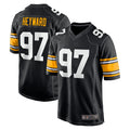 BIPIHUC P.Steelers #97 Cameron Heyward Player Black Home Limited Stitched Jerseys