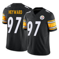 BIPIHUC P.Steelers #97 Cameron Heyward Player Black Limited Vapor F.U.S.E. Home Game Stitched Jerseys