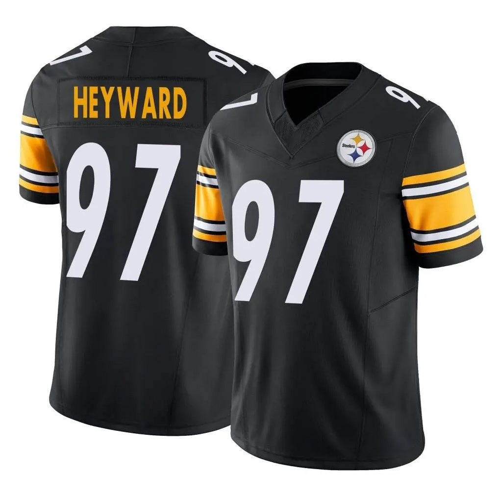 BIPIHUC P.Steelers #97 Cameron Heyward Player Black Limited Vapor F.U.S.E. Home Game Stitched Jerseys