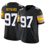 BIPIHUC P.Steelers #97 Cameron Heyward Player Black Vapor F.U.S.E. Limited Stitched Jerseys