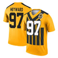 BIPIHUC P.Steelers #97 Cameron Heyward Player Gold Legend Limited 1933 Throwback Performance Home Game Stitched Jerseys