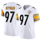 BIPIHUC P.Steelers #97 Cameron Heyward Player White Vapor F.U.S.E. Limited Stitched Jerseys