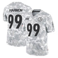 BIPIHUC P.Steelers #99 Derrick Harmon Player Arctic Camo Limited Salute To Service Home Game Stitched Jerseys
