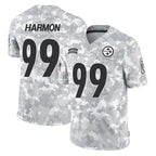 BIPIHUC P.Steelers #99 Derrick Harmon Player Arctic Camo Limited Salute To Service Home Game Stitched Jerseys