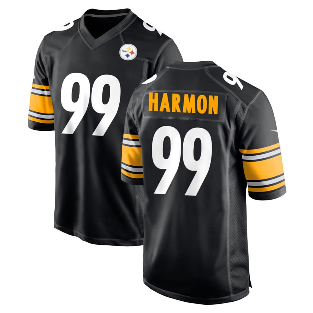 BIPIHUC P.Steelers #99 Derrick Harmon Player Black Home Game Stitched Jerseys