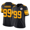 BIPIHUC P.Steelers #99 Derrick Harmon Player Black Limited 2nd Alternate Vapor F.U.S.E. Home Game Stitched Jerseys