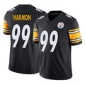 BIPIHUC P.Steelers #99 Derrick Harmon Player Black Limited Vapor F.U.S.E. Home Game Stitched Jerseys