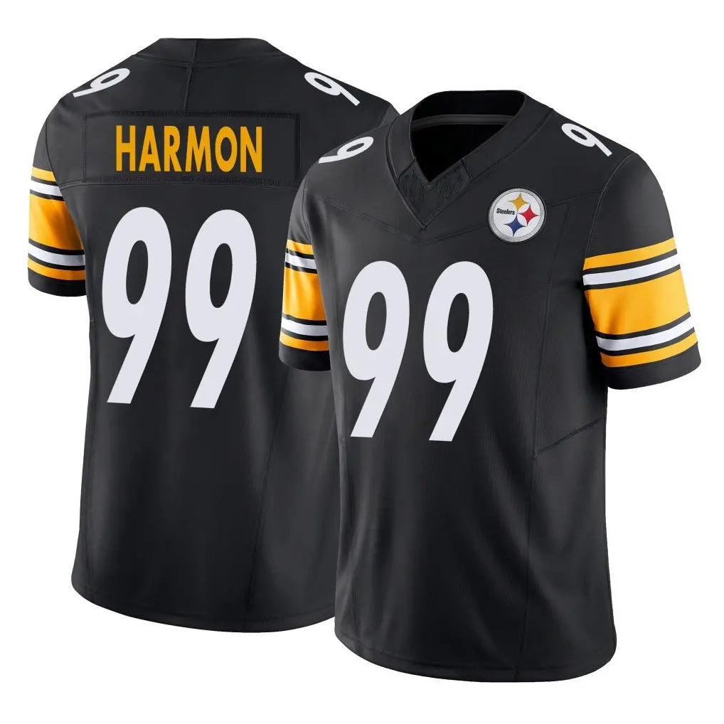 BIPIHUC P.Steelers #99 Derrick Harmon Player Black Limited Vapor F.U.S.E. Home Game Stitched Jerseys