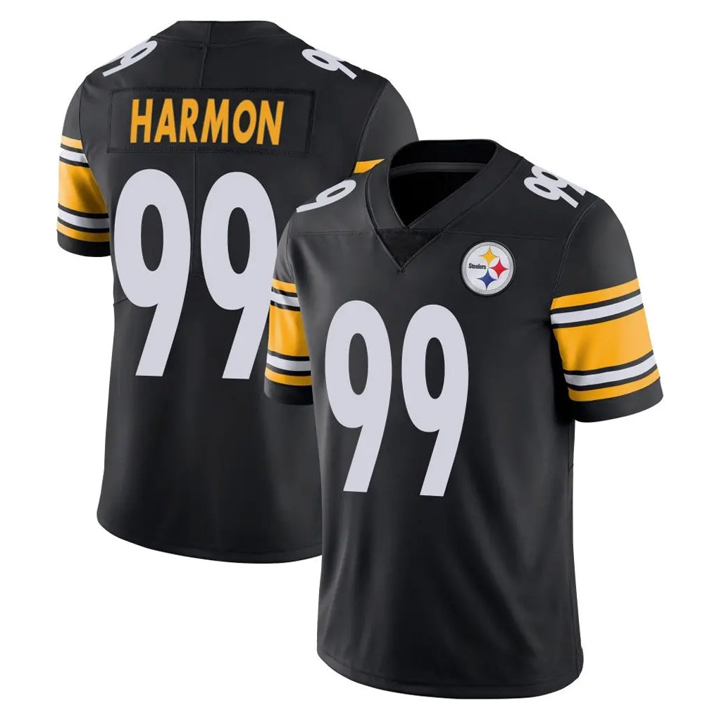 BIPIHUC P.Steelers #99 Derrick Harmon Player Black Limited Vapor Untouchable Home Game Stitched Jerseys