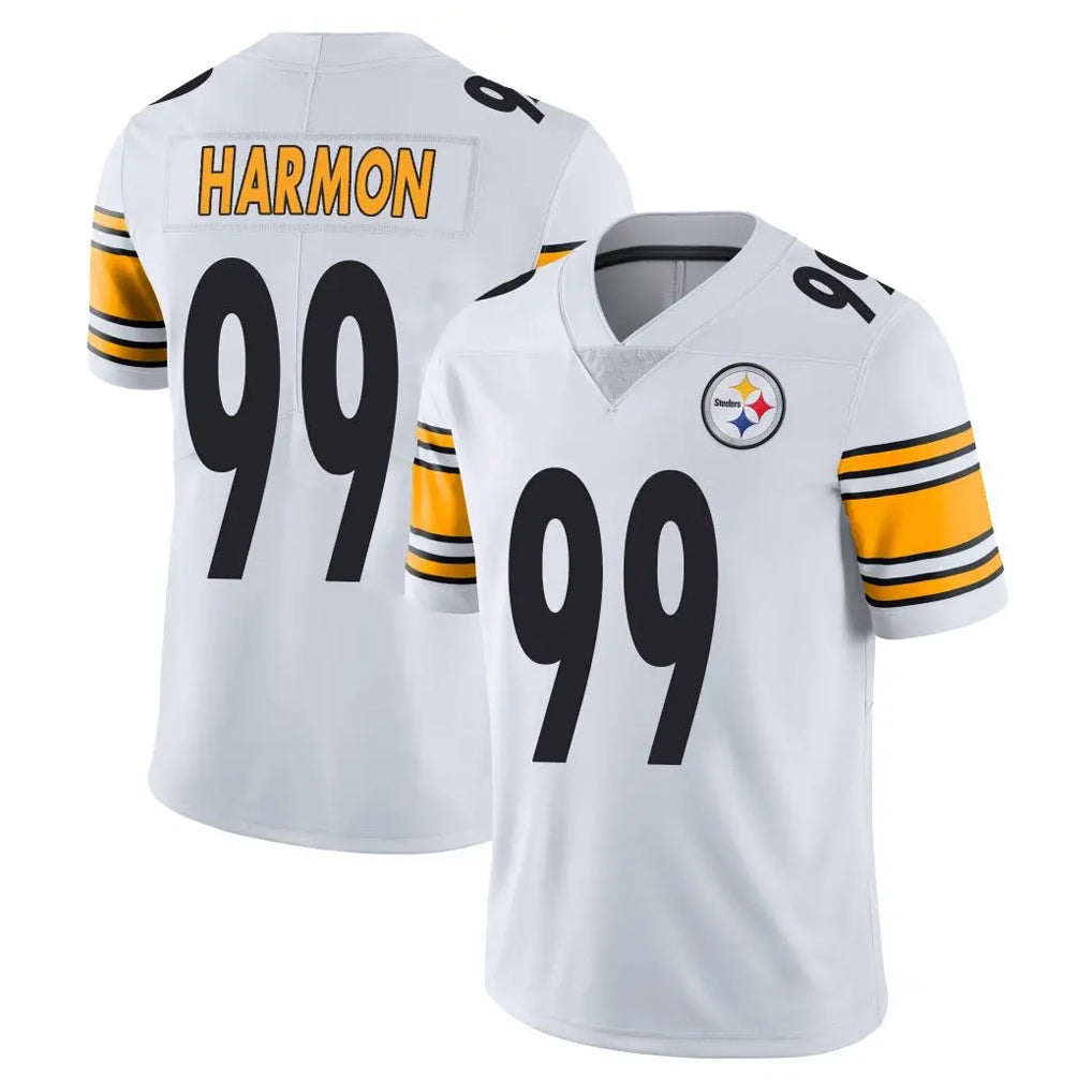 BIPIHUC P.Steelers #99 Derrick Harmon Player White Limited Vapor Untouchable Home Game Stitched Jerseys