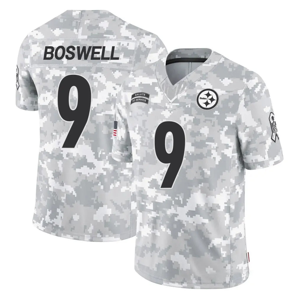 BIPIHUC P.Steelers #9 Chris Boswell Player Arctic Camo Limited Salute To Service Home Game Stitched Jerseys