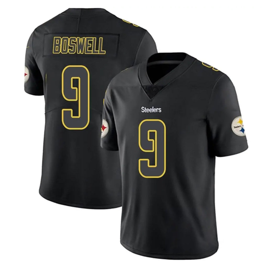 BIPIHUC P.Steelers #9 Chris Boswell Player Black Impact Limited Home Game Stitched Jerseys