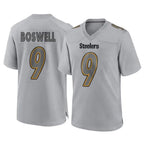 BIPIHUC P.Steelers #9 Chris Boswell Player Gray Atmosphere Fashion Home Game Stitched Jerseys