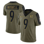 BIPIHUC P.Steelers #9 Chris Boswell Player Olive Salute To Service Limited Game Stitched Jerseys
