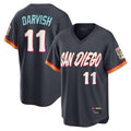 BIPIHUC S.Diego Padres #11 Yu Darvish Player Obsidian 2026 City Connect Home Game T-shirt Stitched Jerseys