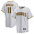 BIPIHUC S.Diego Padres #11 Yu Darvish Player White Home Replica Game Stitched Jerseys