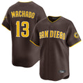 BIPIHUC S.Diego Padres #13 Manny Machado Player Brown Home Limited Stitched Jerseys