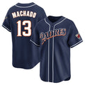 BIPIHUC S.Diego Padres #13 Manny Machado Player Navy Cooperstown Collection Limited Home Stitched Jerseys