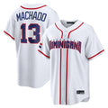 BIPIHUC S.Diego Padres #13 Manny Machado Player White 2026 World Classic Home Limited Stitched Jerseys
