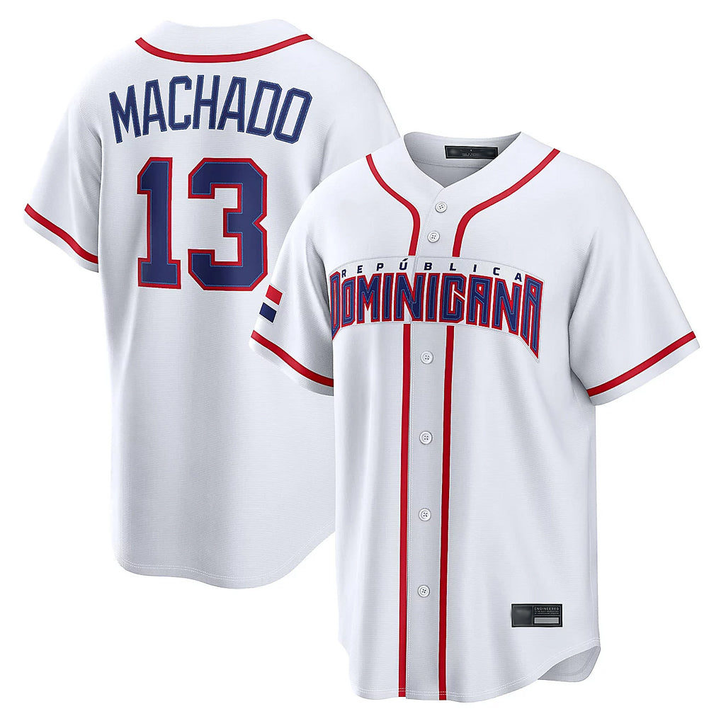 BIPIHUC S.Diego Padres #13 Manny Machado Player White 2026 World Classic Home Limited Stitched Jerseys