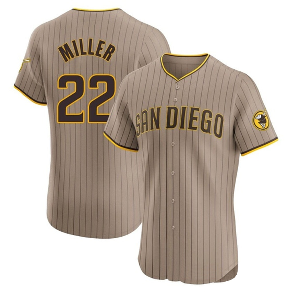 BIPIHUC S.Diego Padres #22 Mason Miller Player Khaki Home Limited Elite Stitched Jerseys