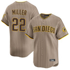 BIPIHUC S.Diego Padres #22 Mason Miller Player Khaki Home Limited Stitched Jerseys