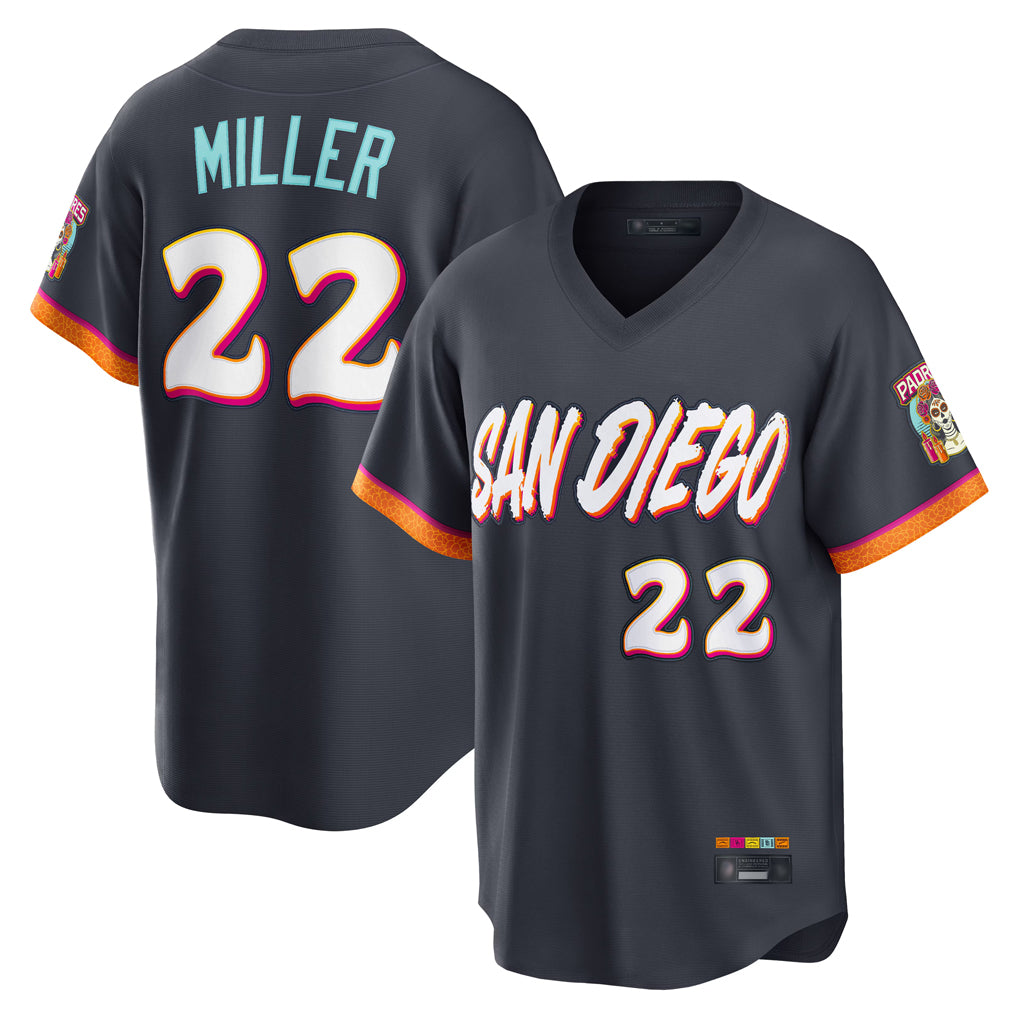BIPIHUC S.Diego Padres #22 Mason Miller Player Obsidian 2026 City Connect Home Limited T-shirt Stitched Jerseys