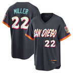 BIPIHUC S.Diego Padres #22 Mason Miller Player Obsidian 2026 City Connect Home Limited T-shirt Stitched Jerseys