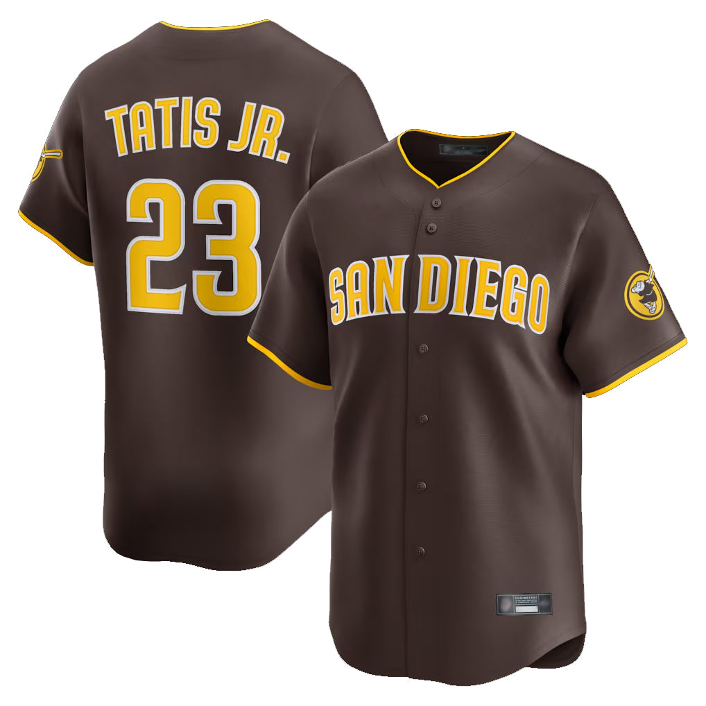 BIPIHUC S.Diego Padres #23 Fernando Tatis Jr Player Brown Home Limited Stitched Jerseys