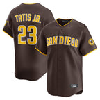 BIPIHUC S.Diego Padres #23 Fernando Tatis Jr Player Brown Home Limited Stitched Jerseys