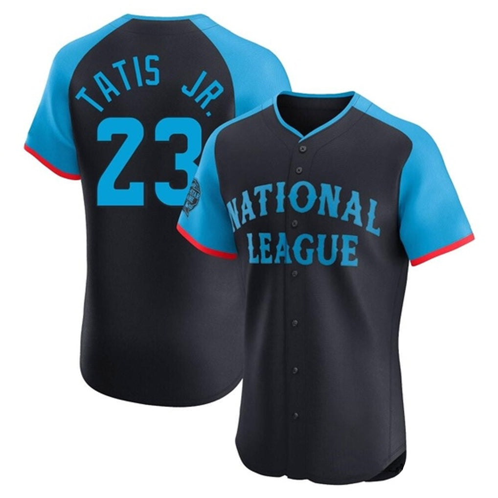 BIPIHUC S.Diego Padres #23 Fernando Tatis Jr Player Navy National League All-Star Elite Limited Stitched Jerseys