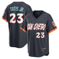 BIPIHUC S.Diego Padres #23 Fernando Tatis Jr Player Obsidian 2026 City Connect Home Game T-shirt Stitched Jerseys
