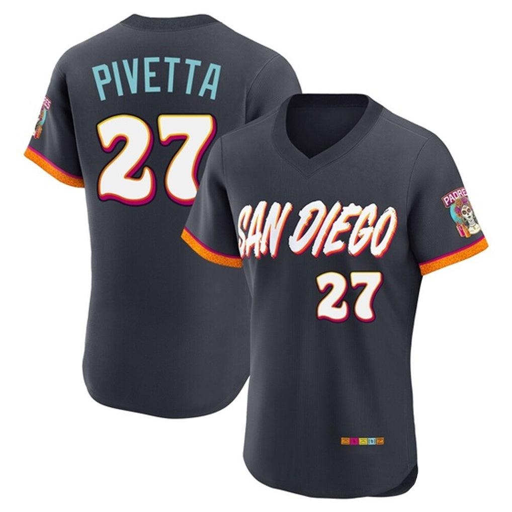 BIPIHUC S.Diego Padres #27 Nick Pivetta Player Obsidian 2026 City Connect Home Limited Elite T-shirt Stitched Jerseys