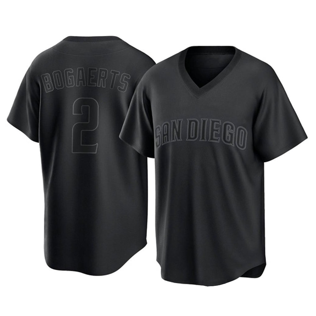 BIPIHUC S.Diego Padres #2 Xander Bogaerts Player Black Pitch Fashion Game T-shirt Stitched Jerseys