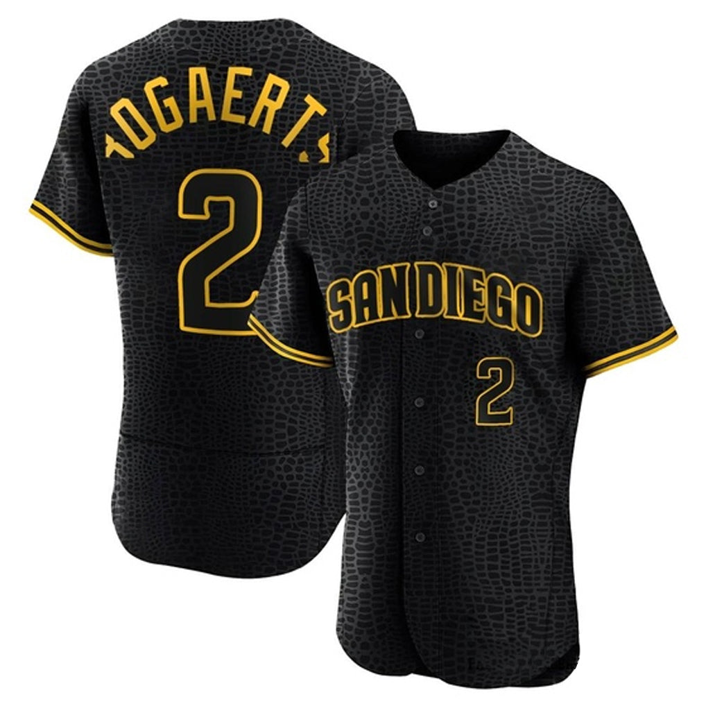 BIPIHUC S.Diego Padres #2 Xander Bogaerts Player Black Snake Skin City Home Limited Elite Stitched Jerseys