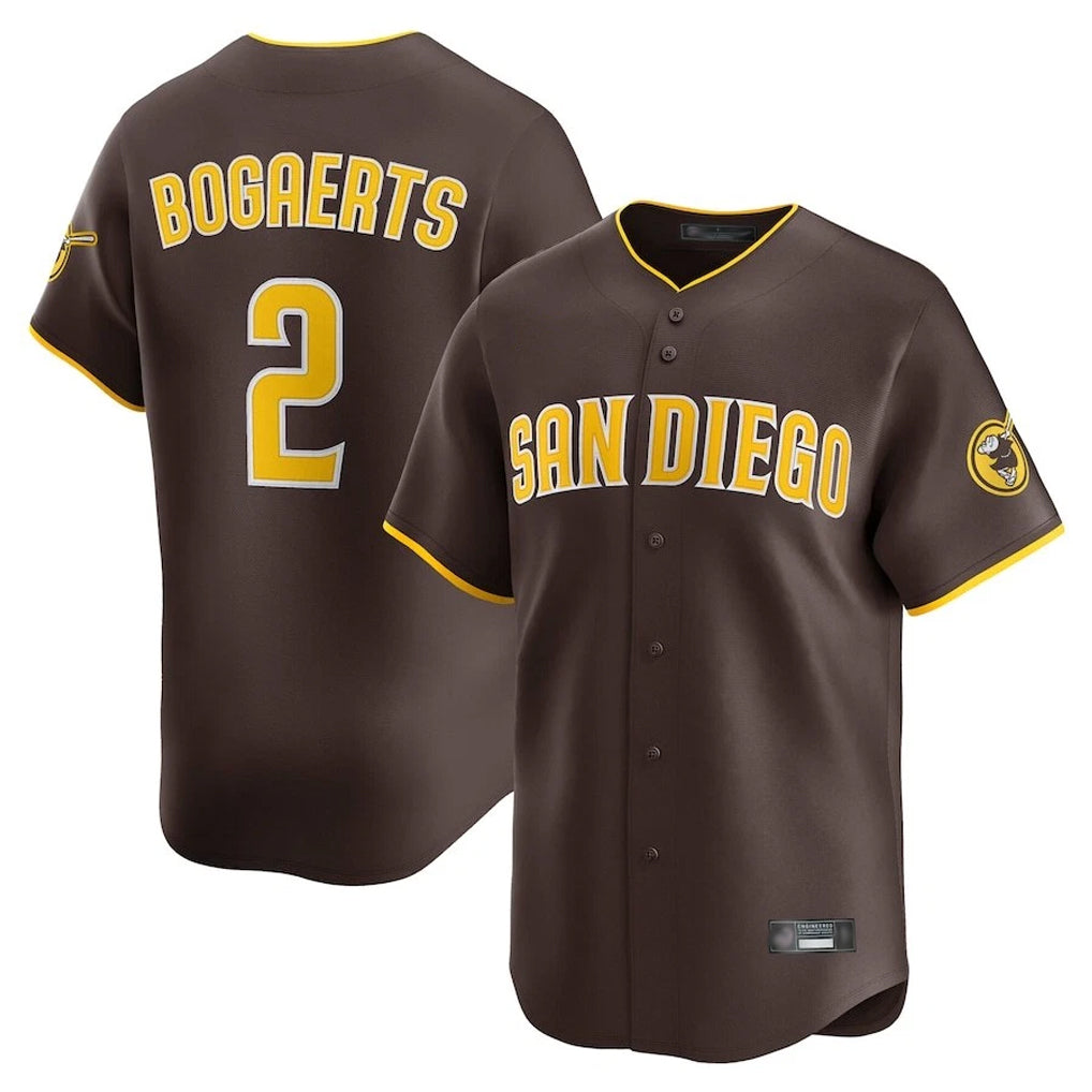 BIPIHUC S.Diego Padres #2 Xander Bogaerts Player Brown Home Limited Stitched Jerseys