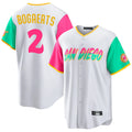 BIPIHUC S.Diego Padres #2 Xander Bogaerts Player White City Connect Home Game Stitched Jerseys