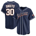 BIPIHUC S.Diego Padres #30 Gavin Sheets Player Navy Cooperstown Collection Limited Home Stitched Jerseys