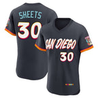 BIPIHUC S.Diego Padres #30 Gavin Sheets Player Obsidian 2026 City Connect Home Limited Elite T-shirt Stitched Jerseys