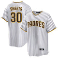 BIPIHUC S.Diego Padres #30 Gavin Sheets Player White Home Game Stitched Jerseys