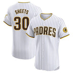 BIPIHUC S.Diego Padres #30 Gavin Sheets Player White Home Limited Elite Stitched Jerseys