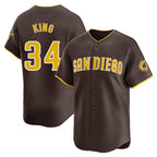 BIPIHUC S.Diego Padres #34 Michael King Player Brown Home Limited Stitched Jerseys