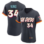 BIPIHUC S.Diego Padres #34 Michael King Player Obsidian 2026 City Connect Home Limited Elite T-shirt Stitched Jerseys