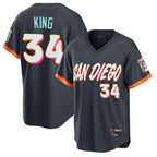 BIPIHUC S.Diego Padres #34 Michael King Player Obsidian 2026 City Connect Home Limited T-shirt Stitched Jerseys