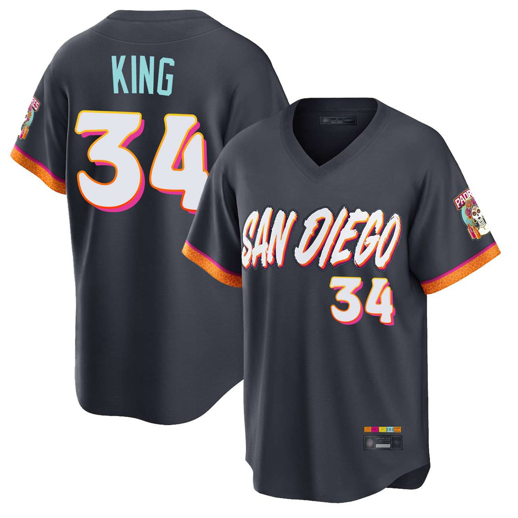 BIPIHUC S.Diego Padres #34 Michael King Player Obsidian 2026 City Connect Home Limited T-shirt Stitched Jerseys