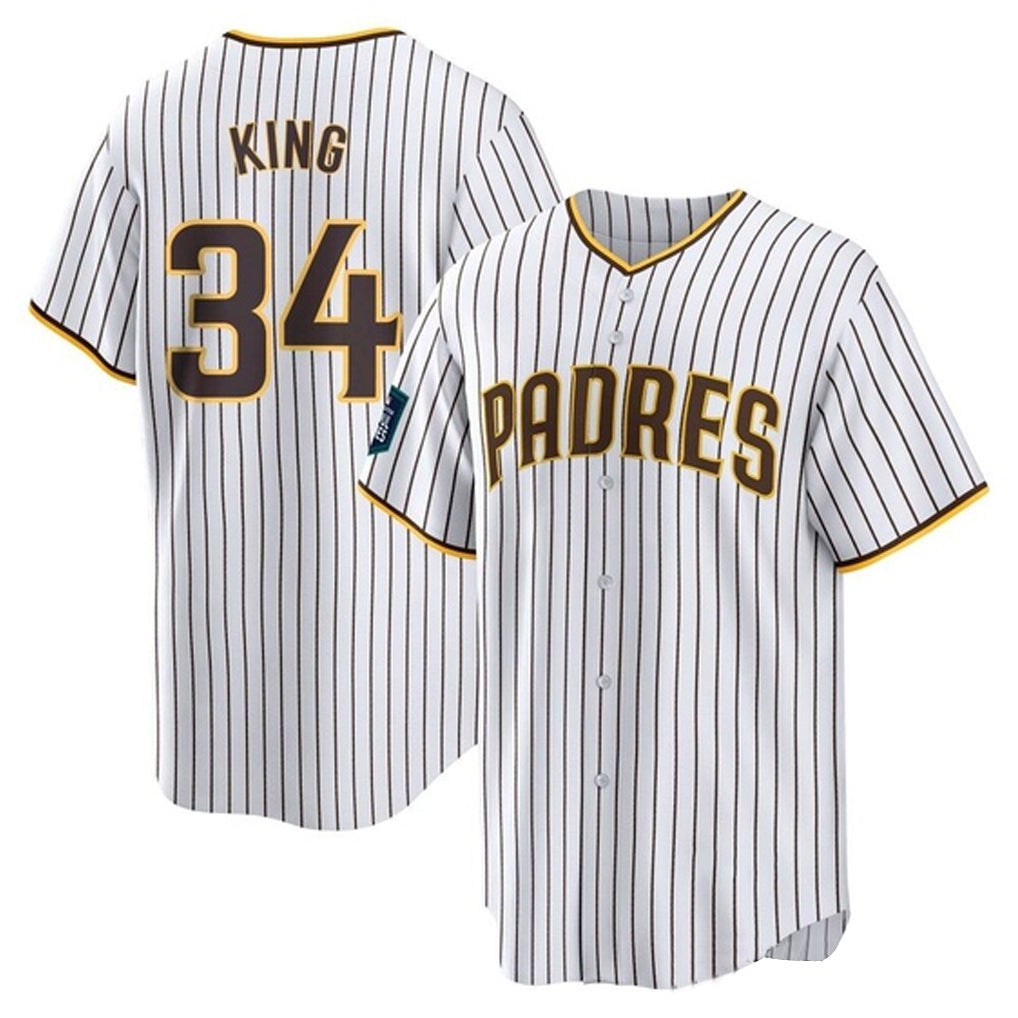 BIPIHUC S.Diego Padres #34 Michael King Player White Home Game Stitched Jerseys