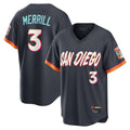 BIPIHUC S.Diego Padres #3 Jackson Merrill Player Obsidian 2026 City Connect Home Limited T-shirt Stitched Jerseys