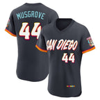 BIPIHUC S.Diego Padres #44 Joe Musgrove Player Obsidian 2026 City Connect Home Limited Elite T-shirt Stitched Jerseys