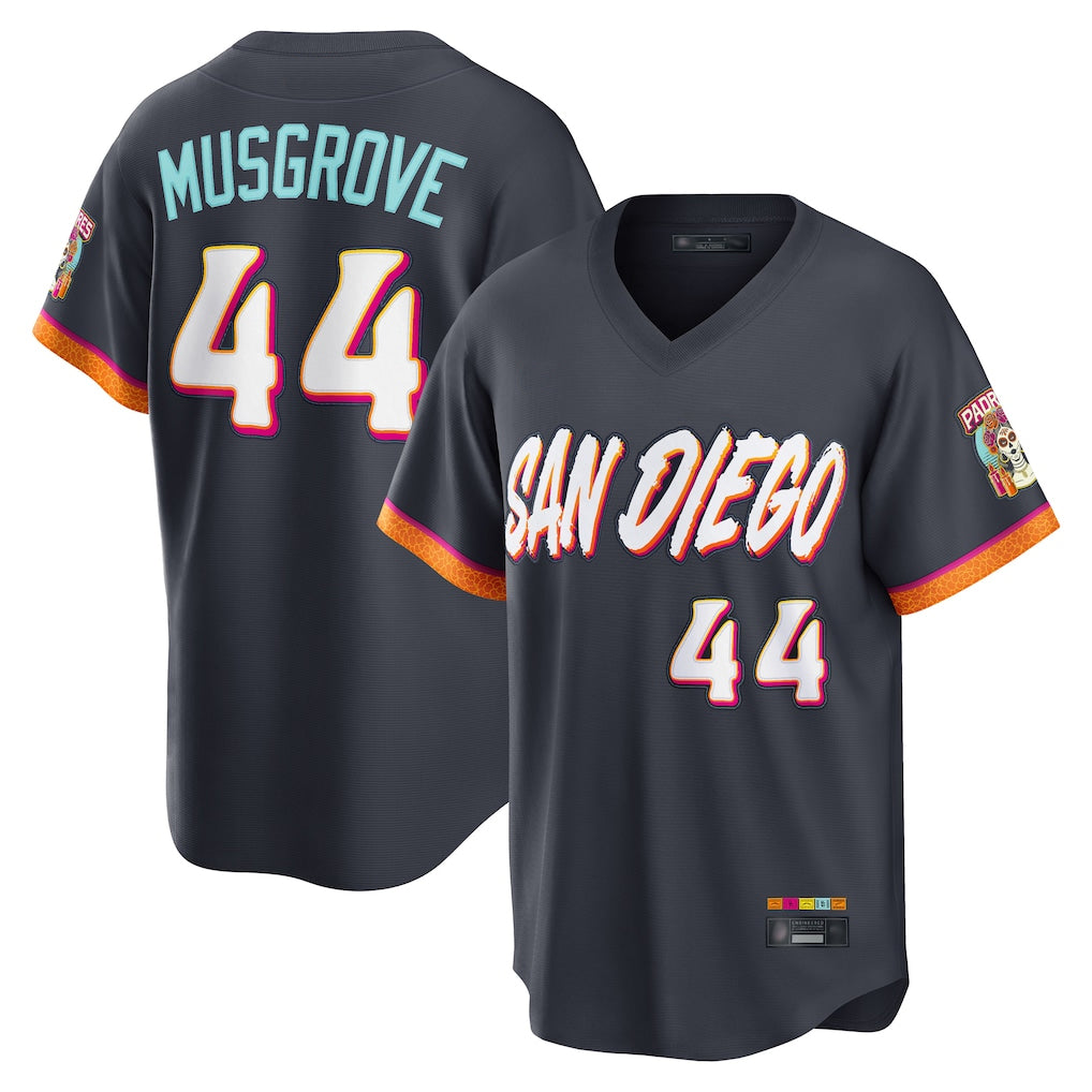 BIPIHUC S.Diego Padres #44 Joe Musgrove Player Obsidian 2026 City Connect Home Limited T-shirt Stitched Jerseys